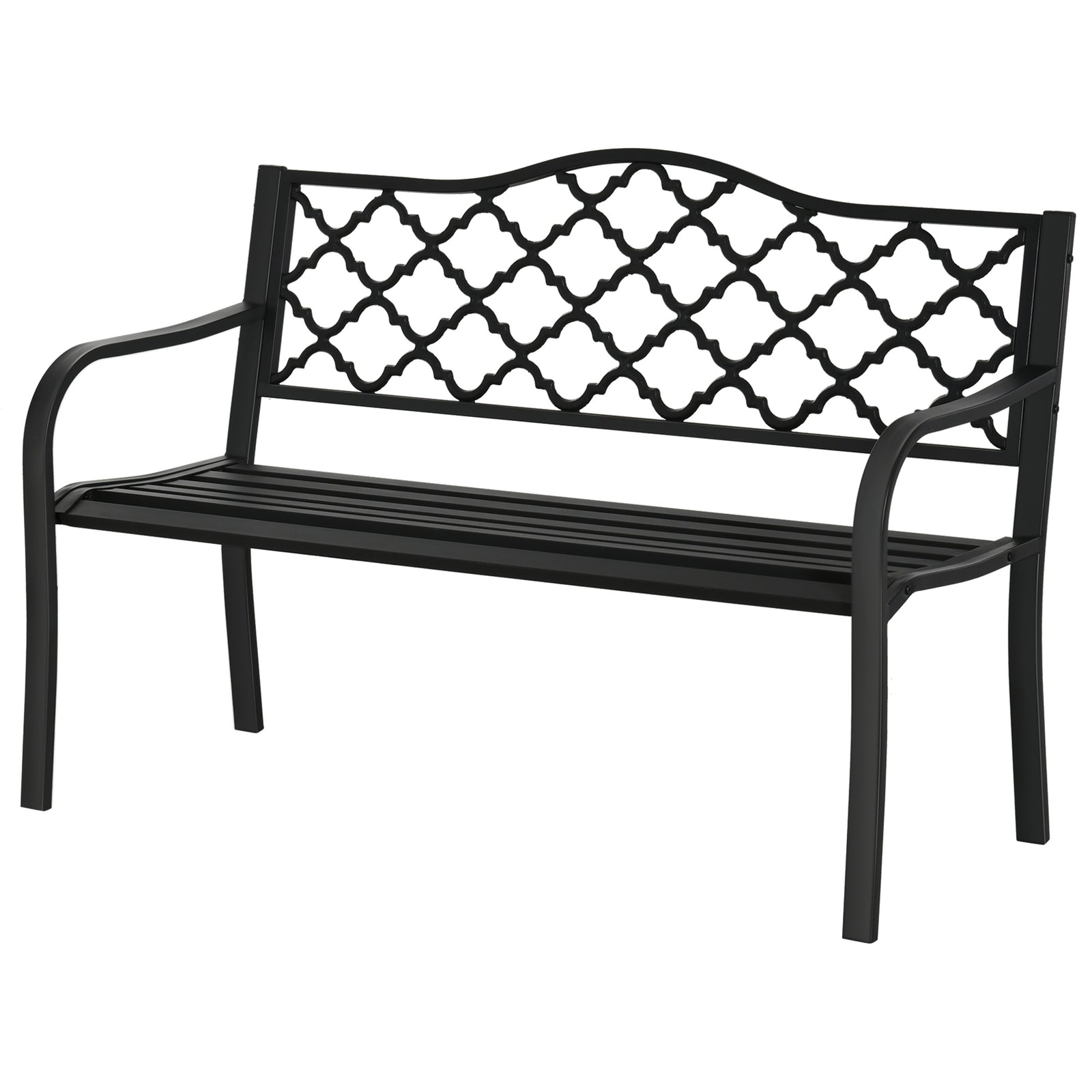 Cast Aluminium Garden Bench Verdigris