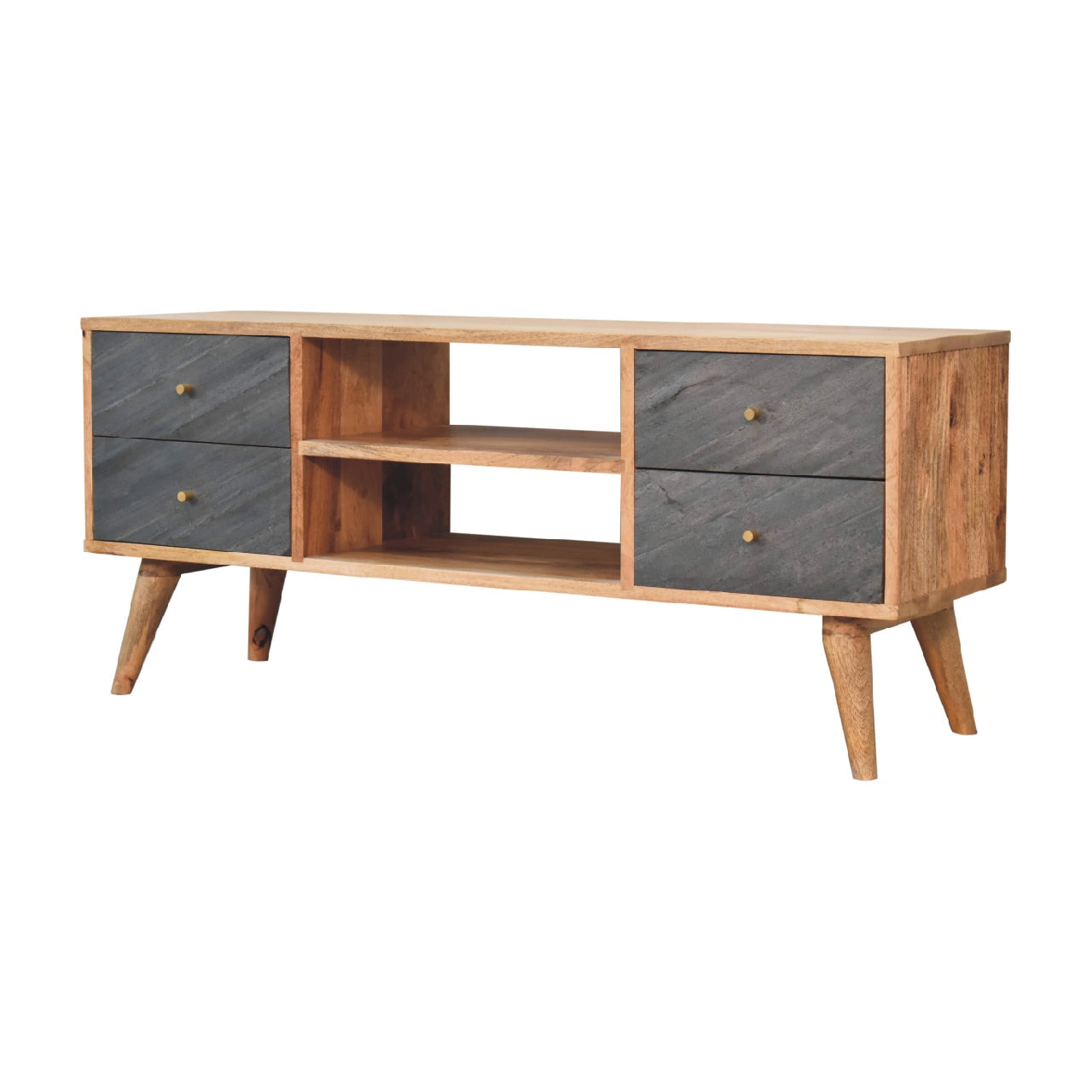 Solid Wood Slade Media Unit