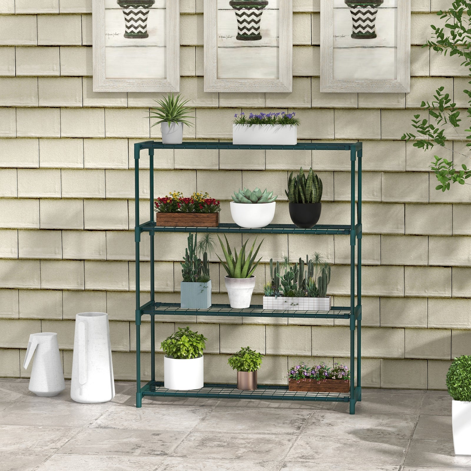 Plant Stand, 4-tier Planter Holder Flower Display Rack