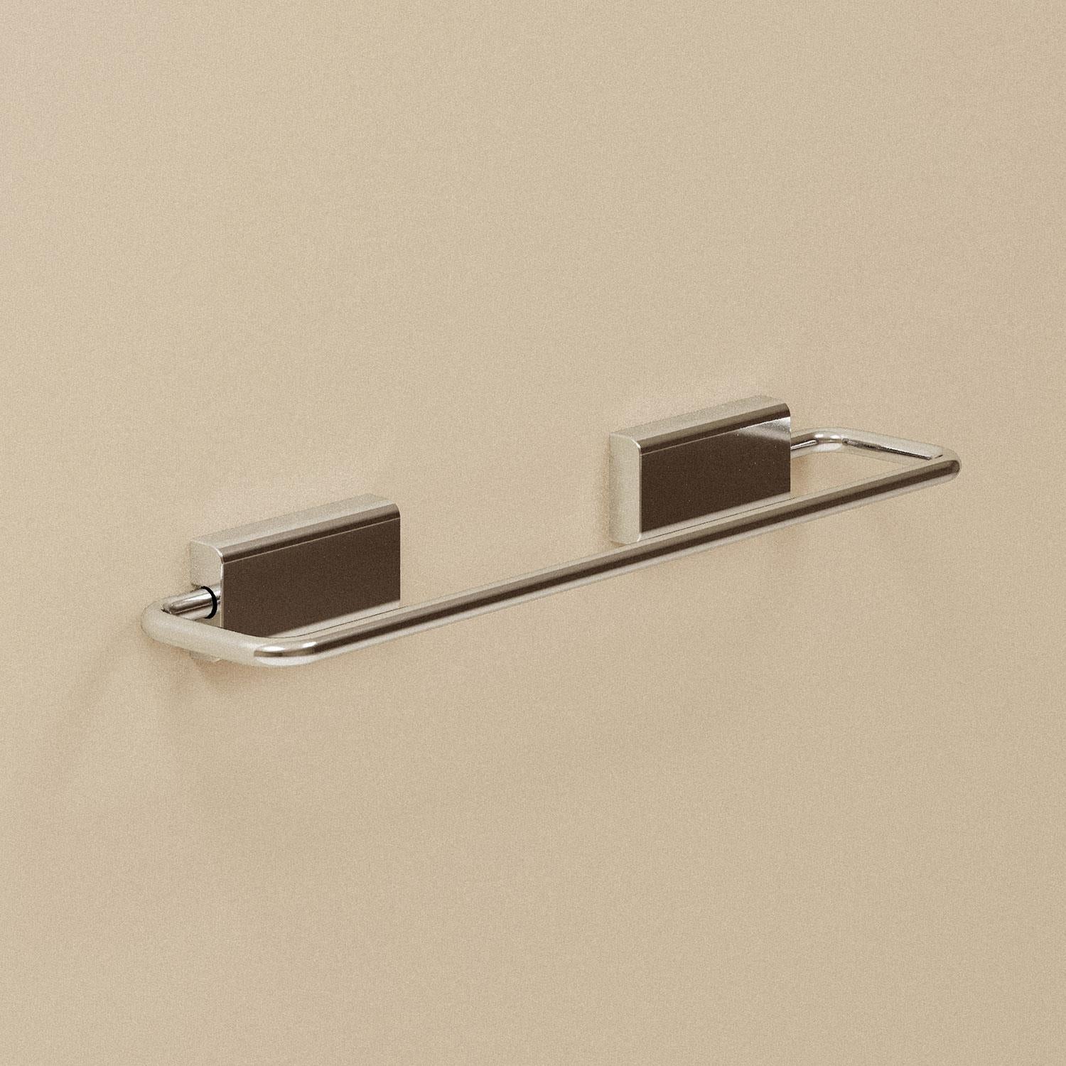Towel Rail, 30cm Screw-in Or Self-adhesive Chrome Silver, Next Collection