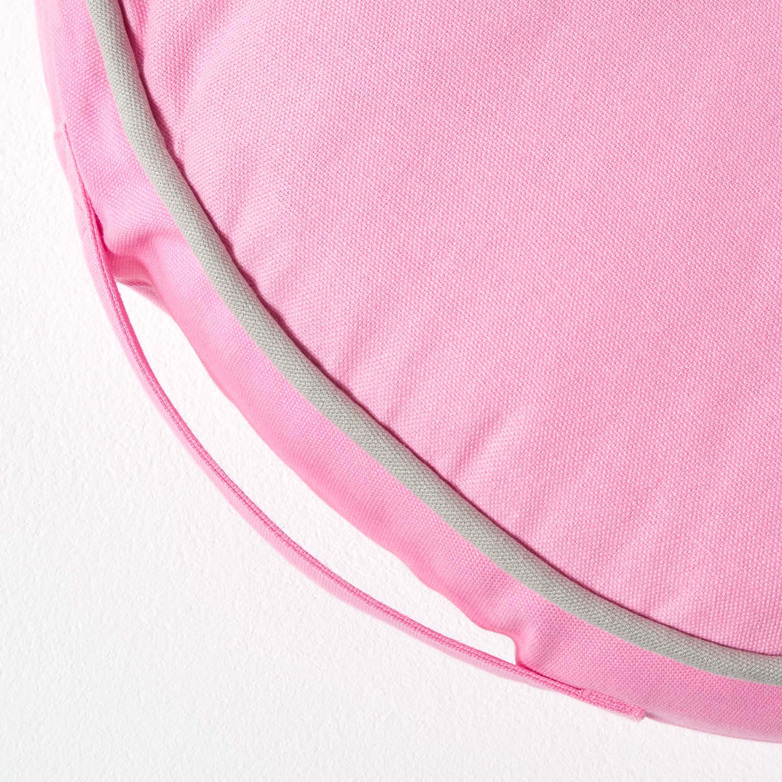 Round Plain Floor Cushion | 43cm x 43cm | Pink
