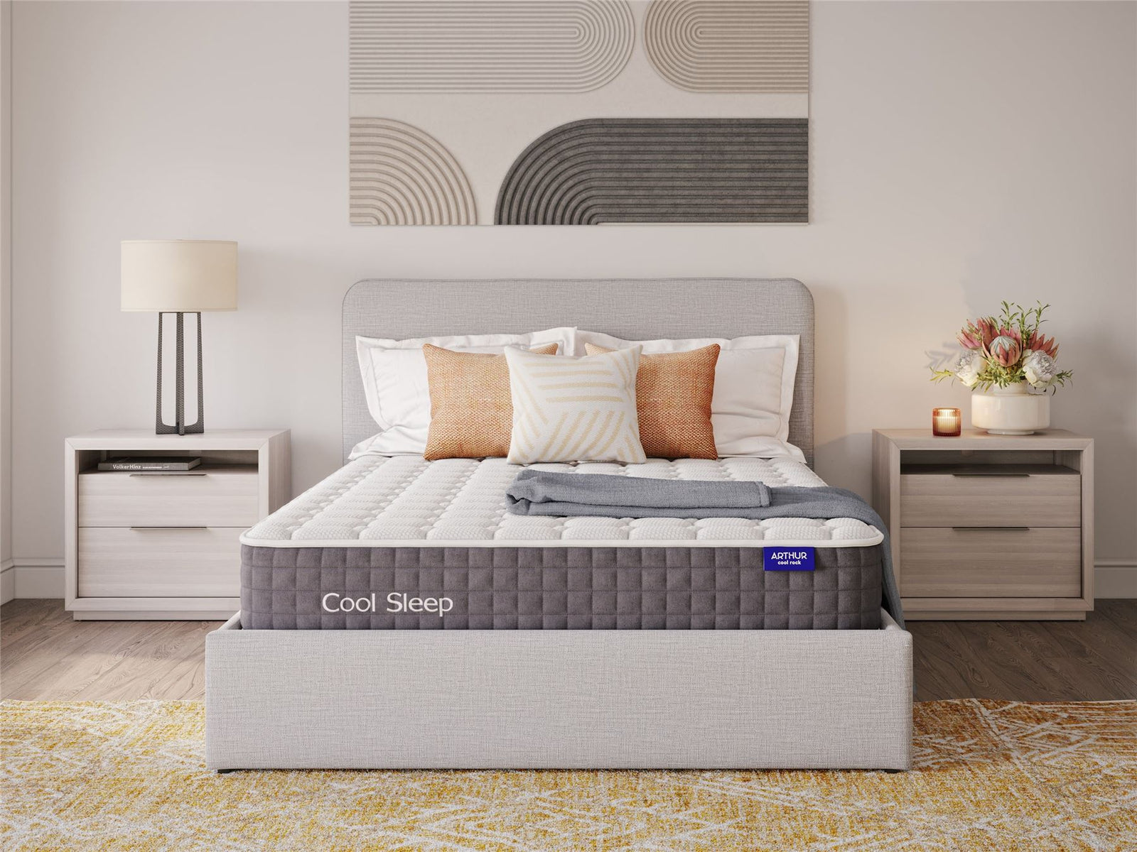 Cool Rock Extra Firm Hybrid Mattress | Double | White