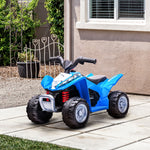Honda Licensed Kids Electric Quad Bike 6v Atv Ride On 1.5-3 Years | Blue