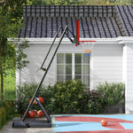 Adjustable Portable Basketball Hoop And Stand With Wheels | Red