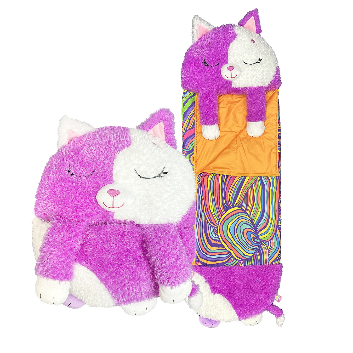 Cat | Large | White & Purple