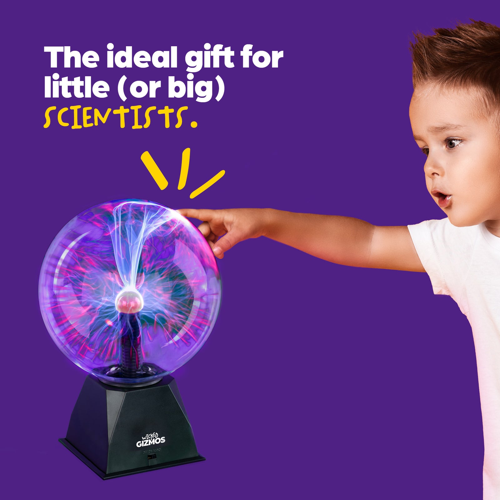 Plasma Ball Lamp 8 Inch Magic Glass Lightning Sphere Gadget
