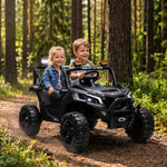 24v 2 Seater Ride On Truck Car For Big Kids With Remote | Black
