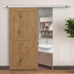 Modern Sliding Barn Door Hardware Kit Track System Gear Set Divider