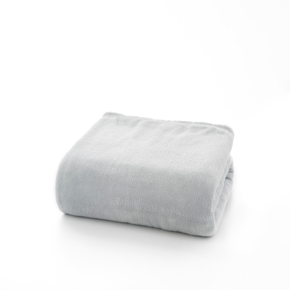 Snuggle Touch Microfibre Supersoft Fleece Throw | 140cm x 180cm | Silver