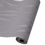 Silver Grey 3d Curved Stripe Prepasted Wallpaper