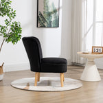 Arezza Velvet Accent Chair | Black