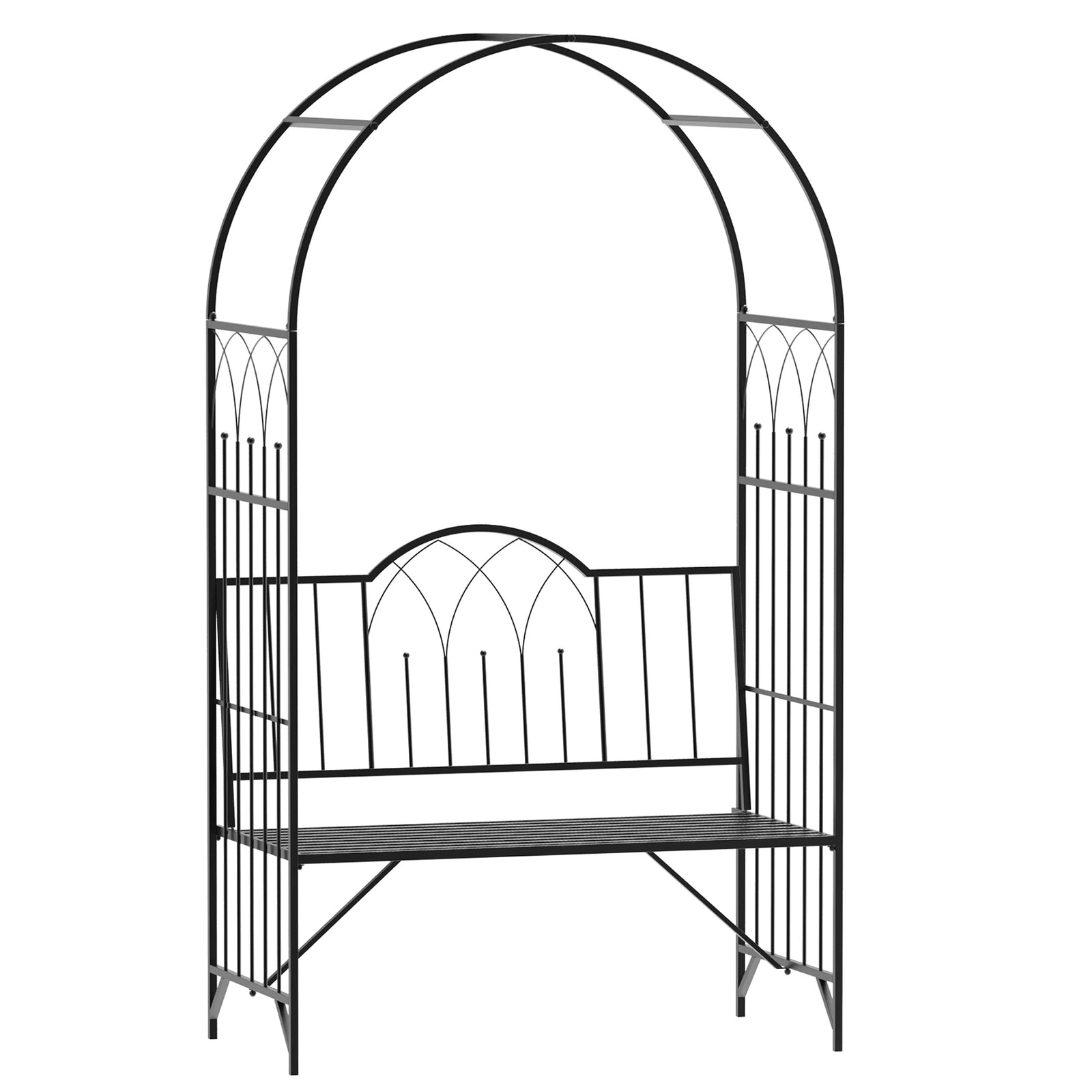Garden Arch Bench Patio Trellis Arbor