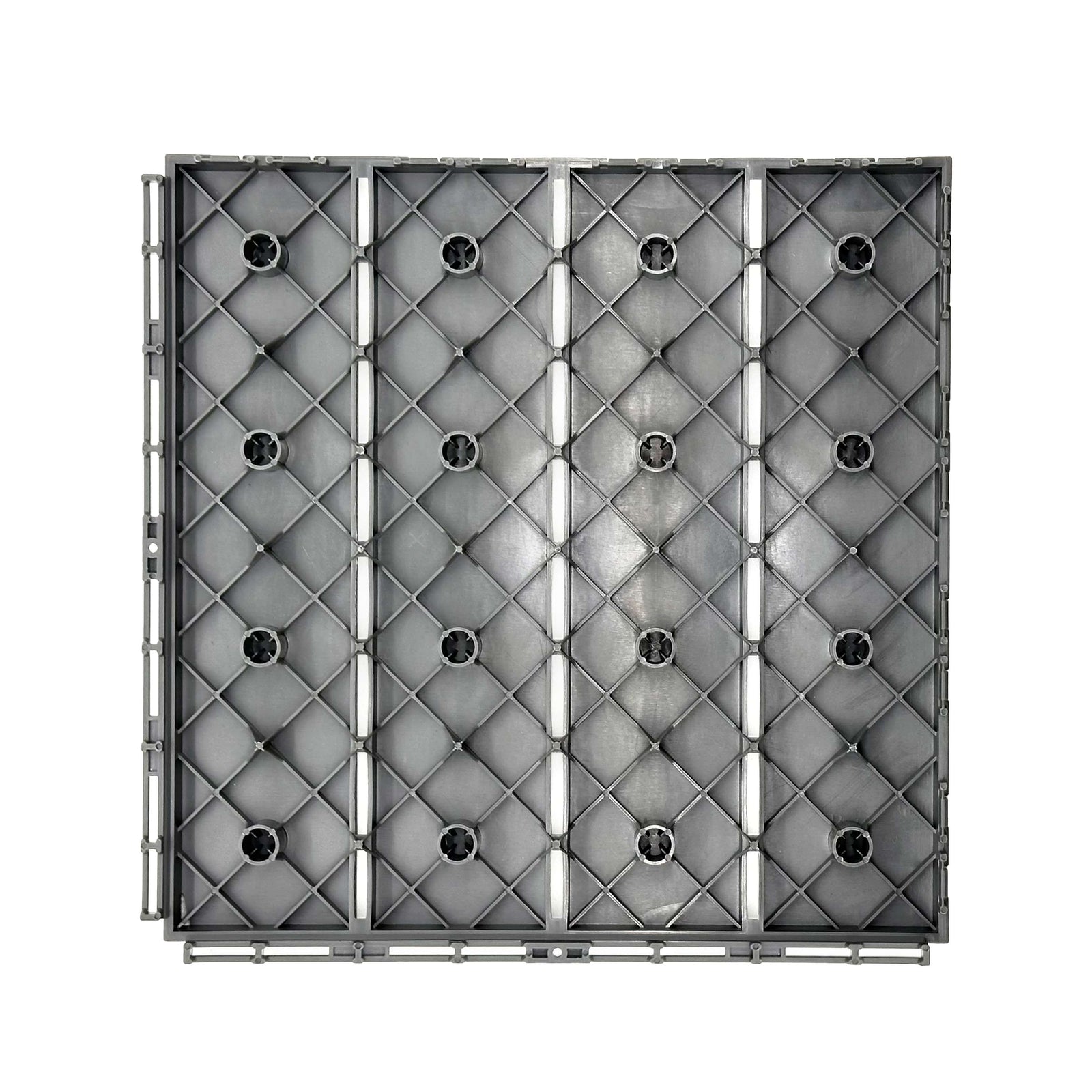 Polydeck Pvc Interlocking Decking Tiles - Grey | Set-of-1 | Grey