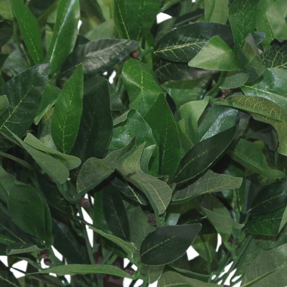 Pair Of 50cm Dwarf Artificial Bay Trees Laurel Topiary Bushes