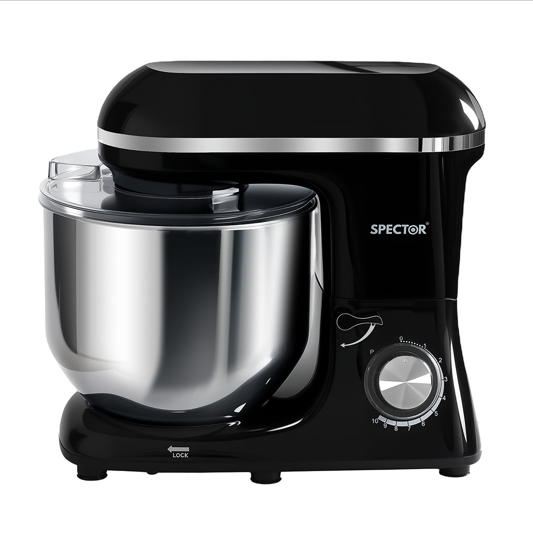 Spector Electric Food Stand Mixer 8l Stainless Steel Mixing Bowl 1300w 10 Speeds