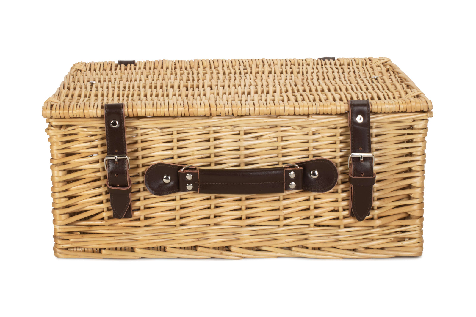 Wicker Buff 45cm Picnic Basket | Brown