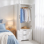 Breeins 2-door Wardrobe With Drawers