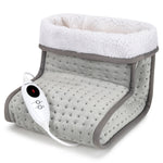 Electric Foot Warmer - Soft And Breathable Heating Pad - Heat Therapy | One Size | Grey