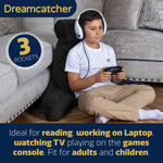 Deluxe Reading Pillow Detachable Headrest, Shredded Memory Foam Cuddle Cuddle Cushion Backrest Arm Support | XL | Black
