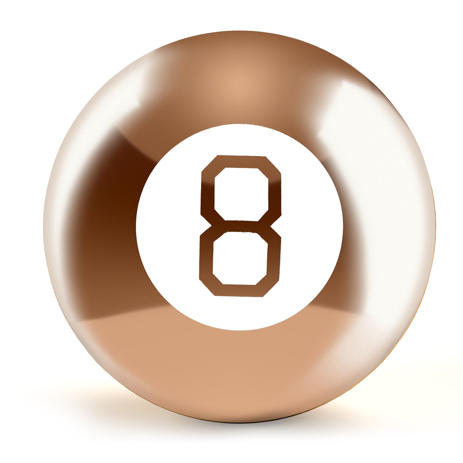 Wicked Gizmos Retro Mystic 8 Ball Rose Gold Fortune Telling Mystic Gadget