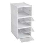 3 Tier Foldable Shoe Storage Box Unit