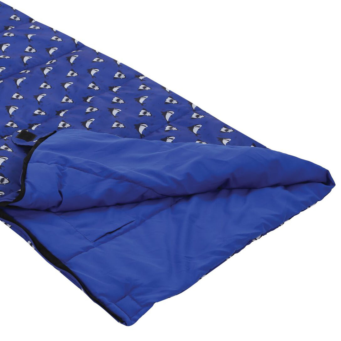 Childrens/kids Roary Rectangular Sleeping Bag | Single | Blue