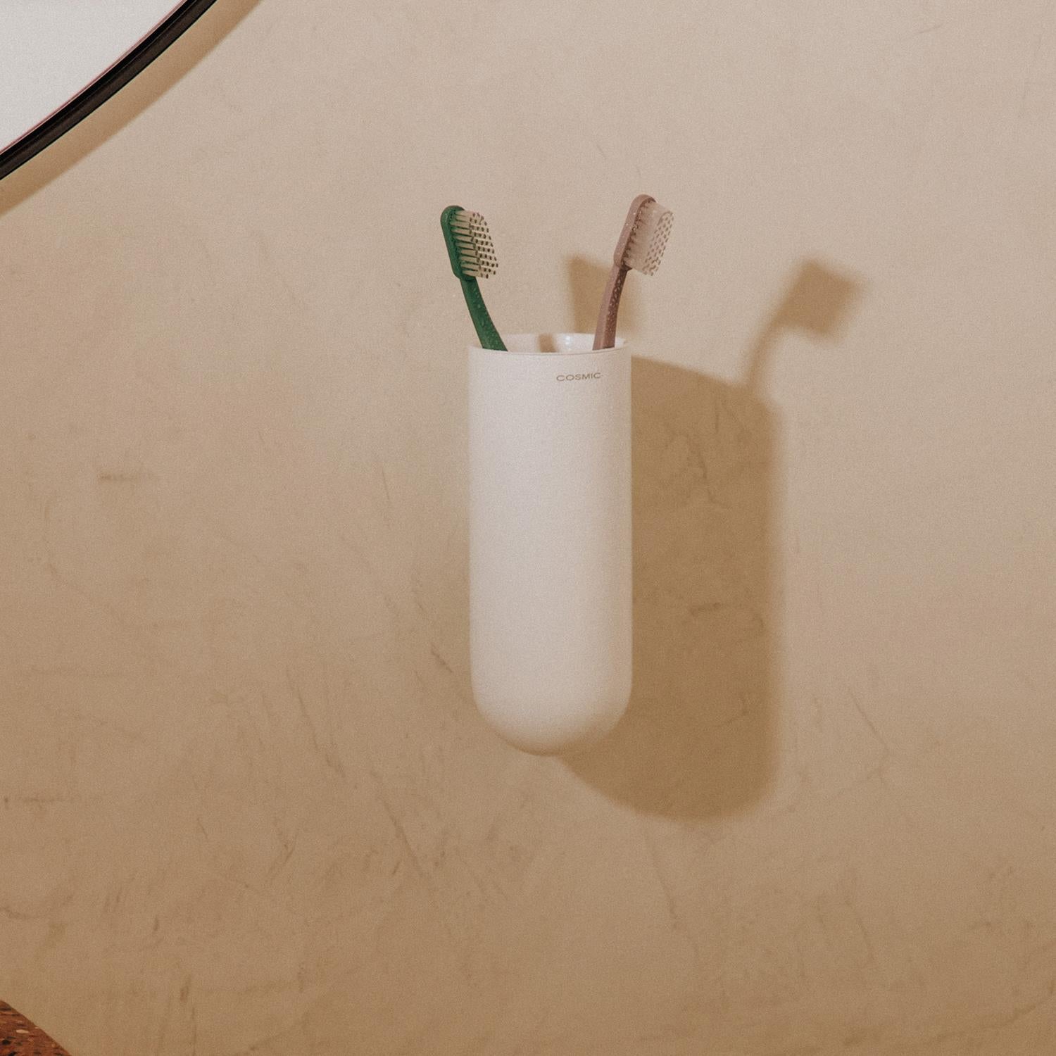Wall Mounted Toothbrush Holder, Bathroom Tumbler Green, Geyser Collection