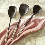 3 Piece Silicone Utensil Set With S-steel Handles