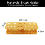 Makeup Brush Holder Gold 15 Hole Stand Cosmetic Organiser Storage