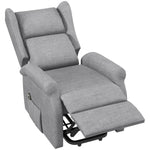 Power Lift Chair For Elderly Fabric Recliner Remote | Gray