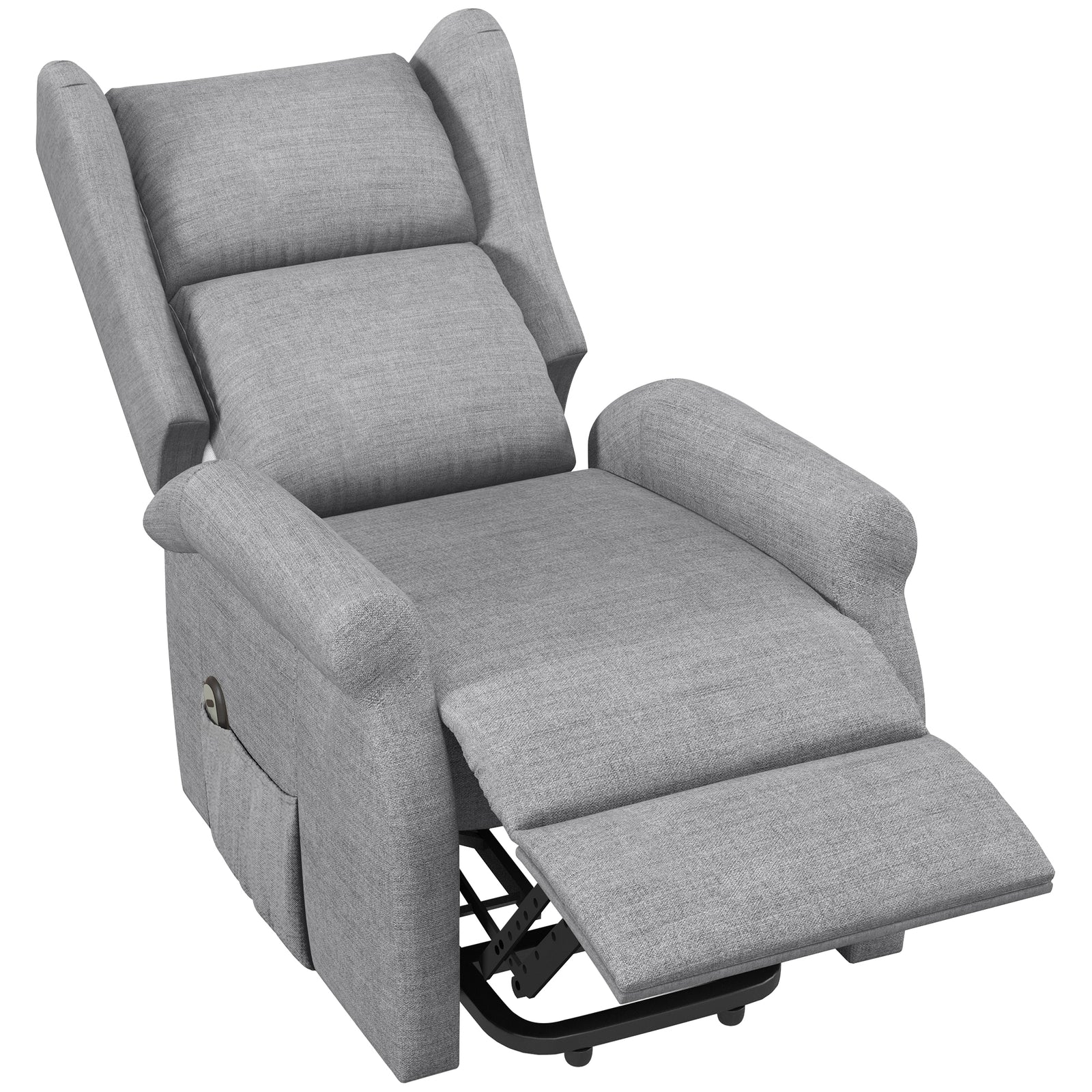 Power Lift Chair For Elderly Fabric Recliner Remote | Gray