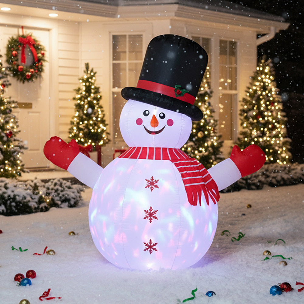 1.8m H Inflatable Snowman For Christmas Decoration