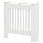 Radiator Cover Wooden Cabinet Vertical Slatted Vent Mdf