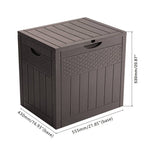 126l Pp Garden Storage Box With Combination Padlock