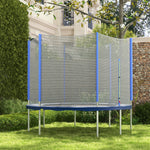 8ft Trampoline Net Replacement Safety Net W/ Zipped Door | Blue
