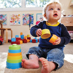 Stacker Toy, 8 Play Pieces, Made From 100% Recycled Plastic