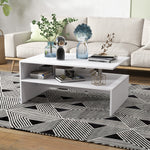 Modern Coffee Table With Open Shelf