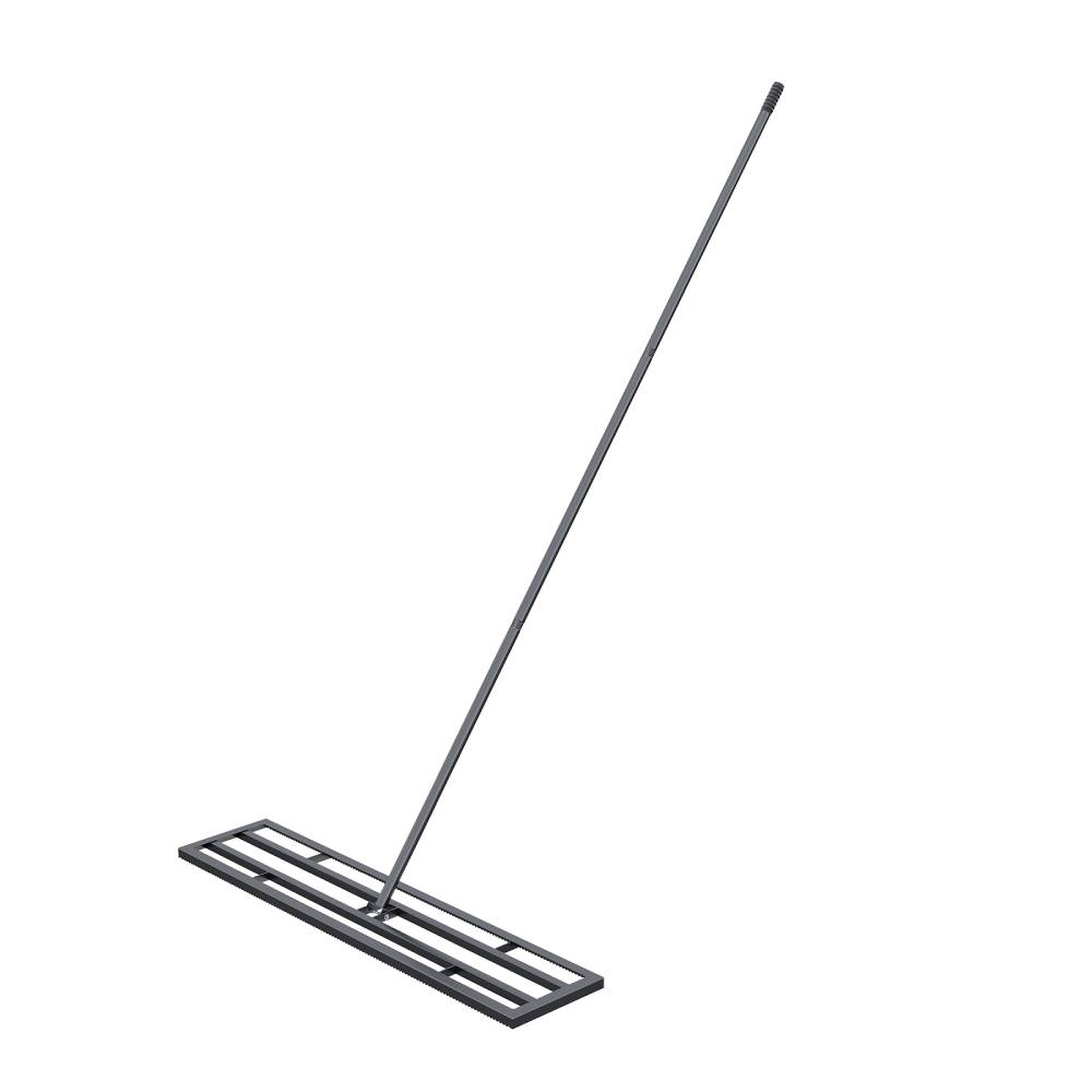 30"x10"/45"x10"garden Lawn Levelling Rake With Serrated Design 84"long Handle | Large