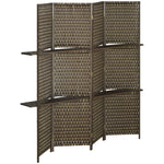 4 Panel Folding Room Dividers Privacy Screen Panels