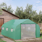 4.5x3x2m Tunnel Greenhouse W/ Roll Up Door