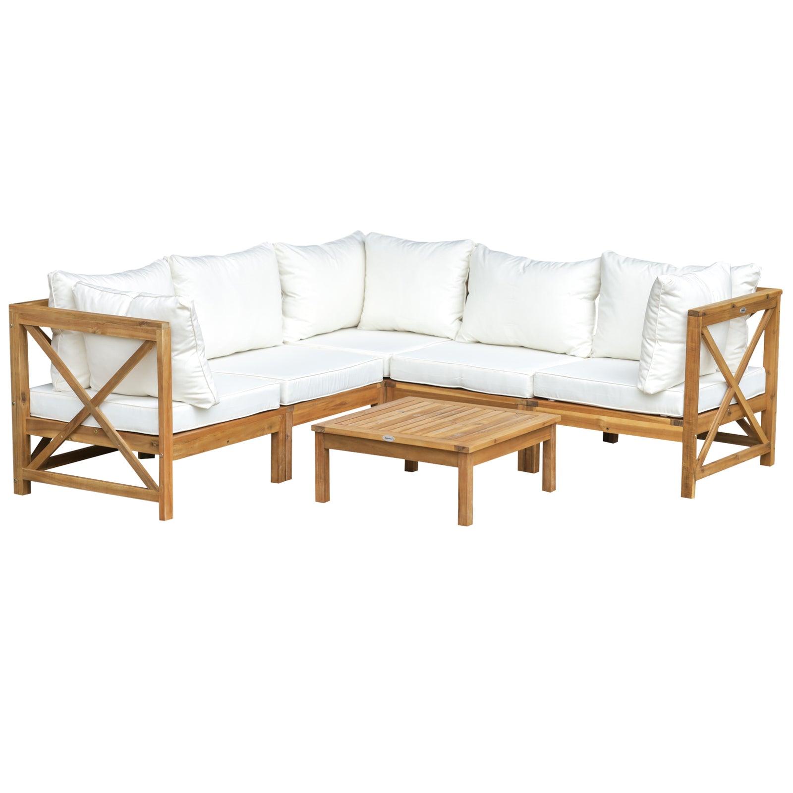 6 Pcs Outdoor Patio Sofa Set W/ Coffee Table