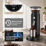 Spector Coffee Grinder Usb Rechargeable Timer Memory 60 Settings Black