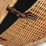 Wicker 72cm Rope Handled Trunk Picnic Basket | Black