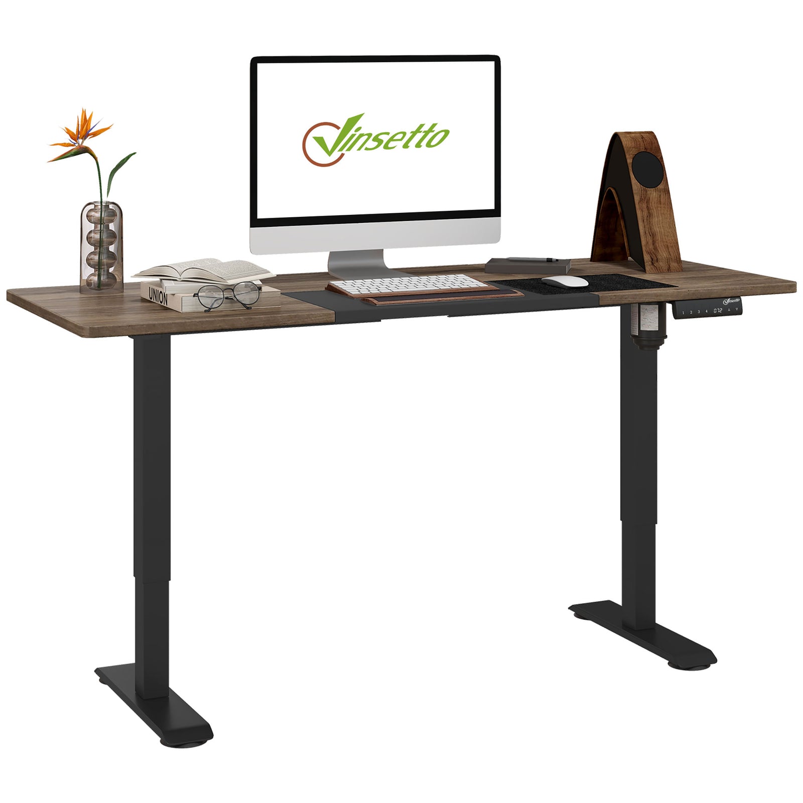 Height Adjustable Electric Standing Desk Preset | Black