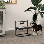 Raised Dog Bowl W/ Adjustable Height Stand, For Small Medium Large Dogs