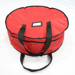 Christmas Wreath Decoration Zip Up Sack Fabric Storage Bag