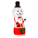 8ft Christmas Inflatable Santa Claus On Snowman Hot