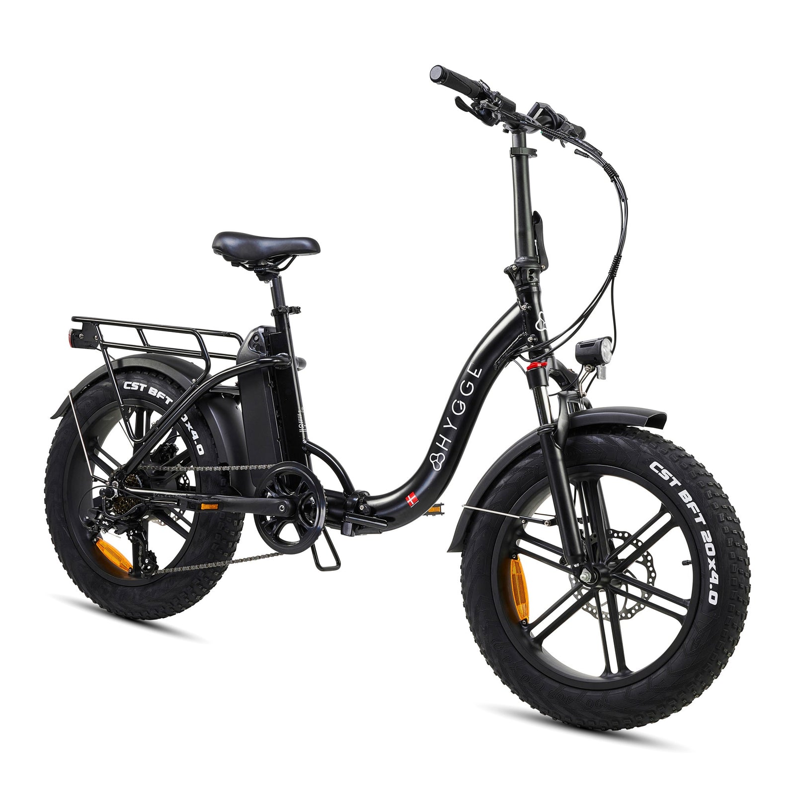 Vester Step 2025 Folding Bike - Fat Tyre E-bike | Black