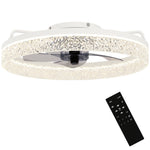 Ceiling Fans With Lights And Remote & App Control For Bedroom | White