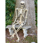Halloween Realistic Full Body Skeleton Prop Decoration Posable Joints